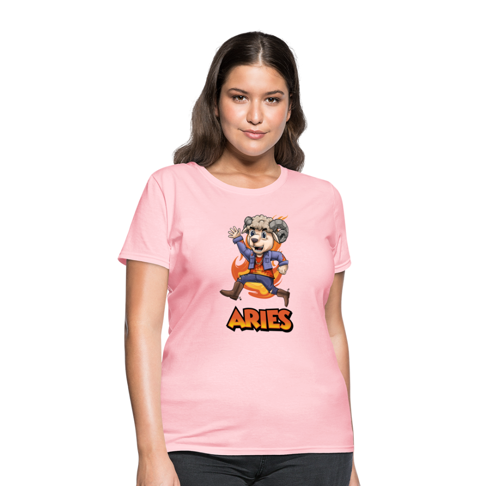 Women's Playful Aries T-Shirt - pink