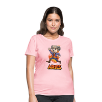 Thumbnail for Women's Playful Aries T-Shirt - pink