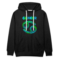 Thumbnail for Men's Power Words Cancer Premium Hoodie - charcoal grey