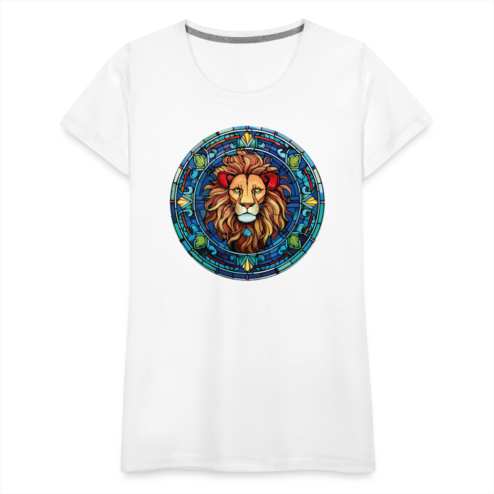 Women's Mosaic Leo Premium T-Shirt - white