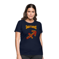 Thumbnail for Women's Power Words Sagittarius T-Shirt - navy