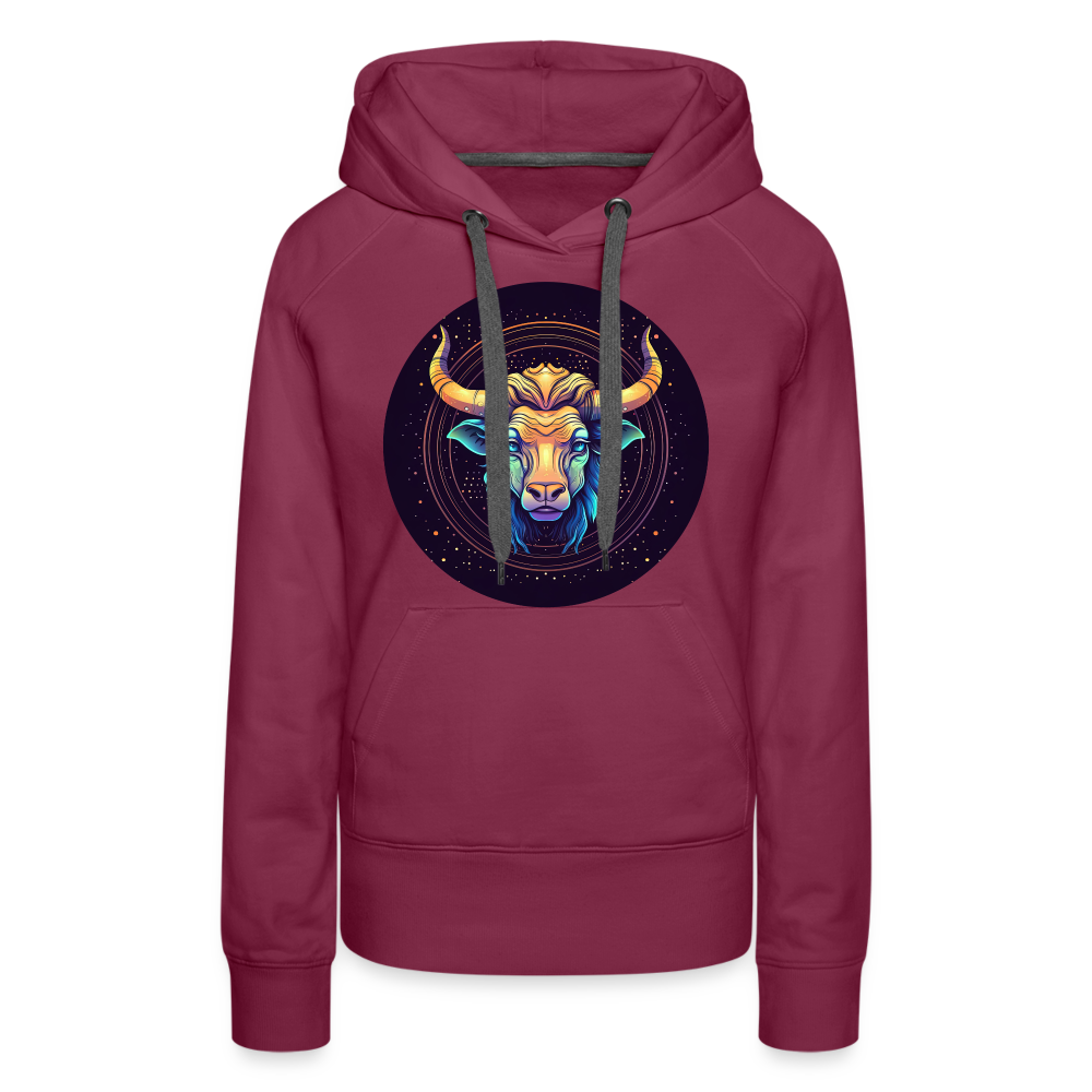 Women’s Magic Taurus Premium Hoodie - burgundy