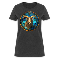 Thumbnail for Women's Mosaic Capricorn T-Shirt - heather black