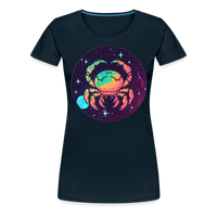 Thumbnail for Women’s Mystic Cancer Premium T-Shirt - deep navy