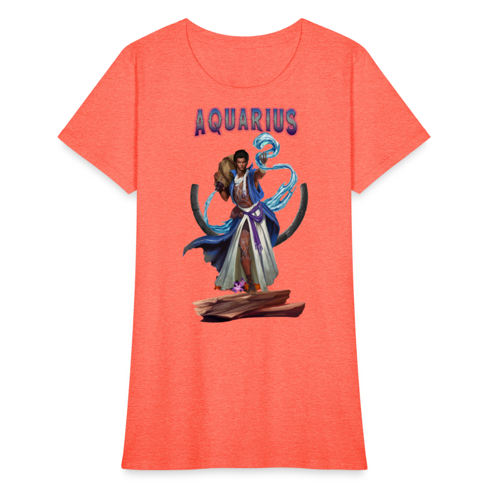 Women's Astral Aquarius T-Shirt - heather coral