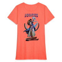 Thumbnail for Women's Astral Aquarius T-Shirt - heather coral