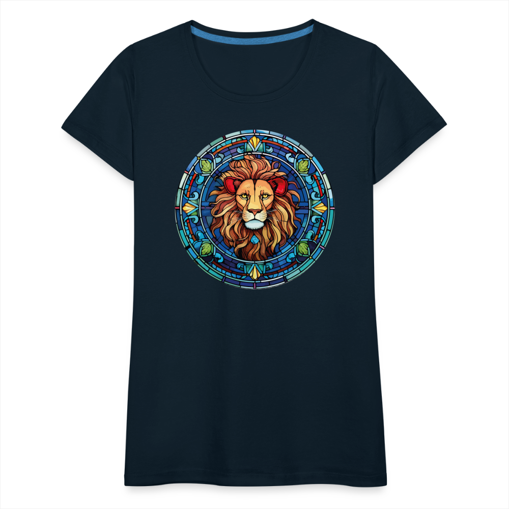 Women's Mosaic Leo Premium T-Shirt - deep navy