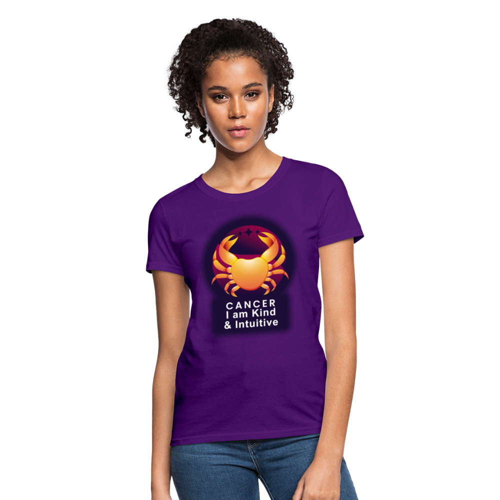 Women's Glow Cancer T-Shirt - purple