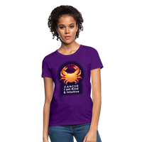 Thumbnail for Women's Glow Cancer T-Shirt - purple