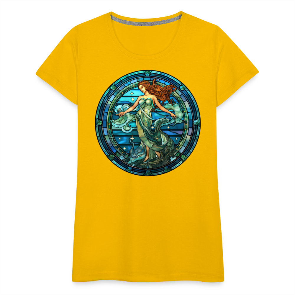 Women’s Mosaic Aquarius Premium T-Shirt - sun yellow