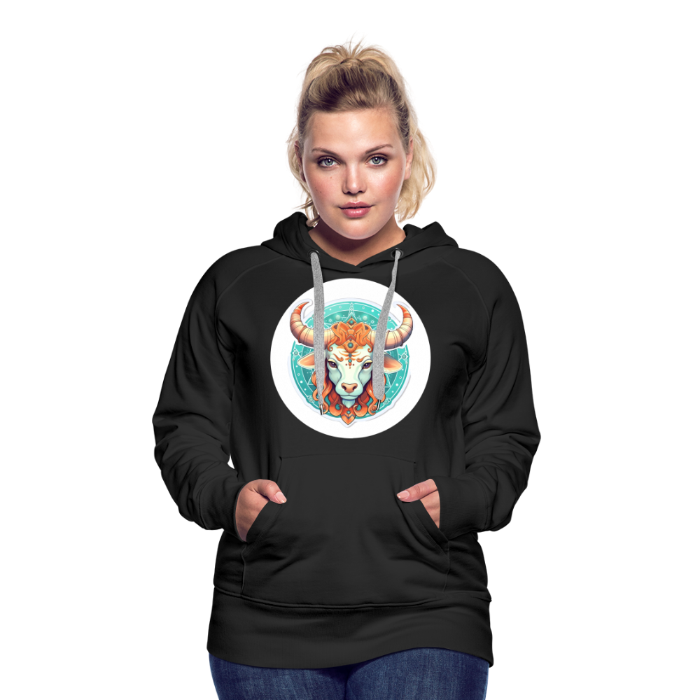 Women’s Symbol Taurus Premium Hoodie - black