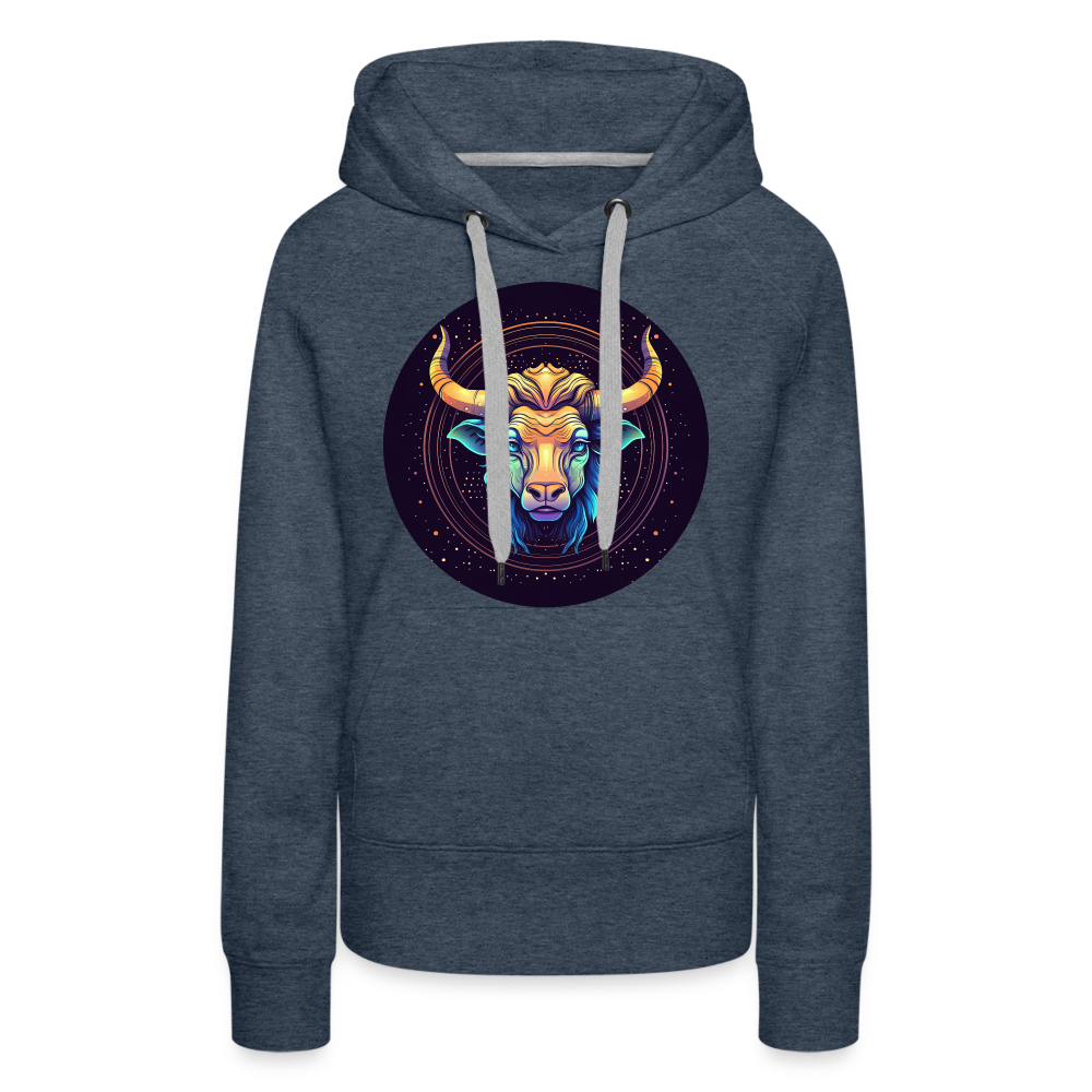 Women’s Magic Taurus Premium Hoodie - heather denim