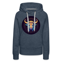 Thumbnail for Women’s Magic Taurus Premium Hoodie - heather denim