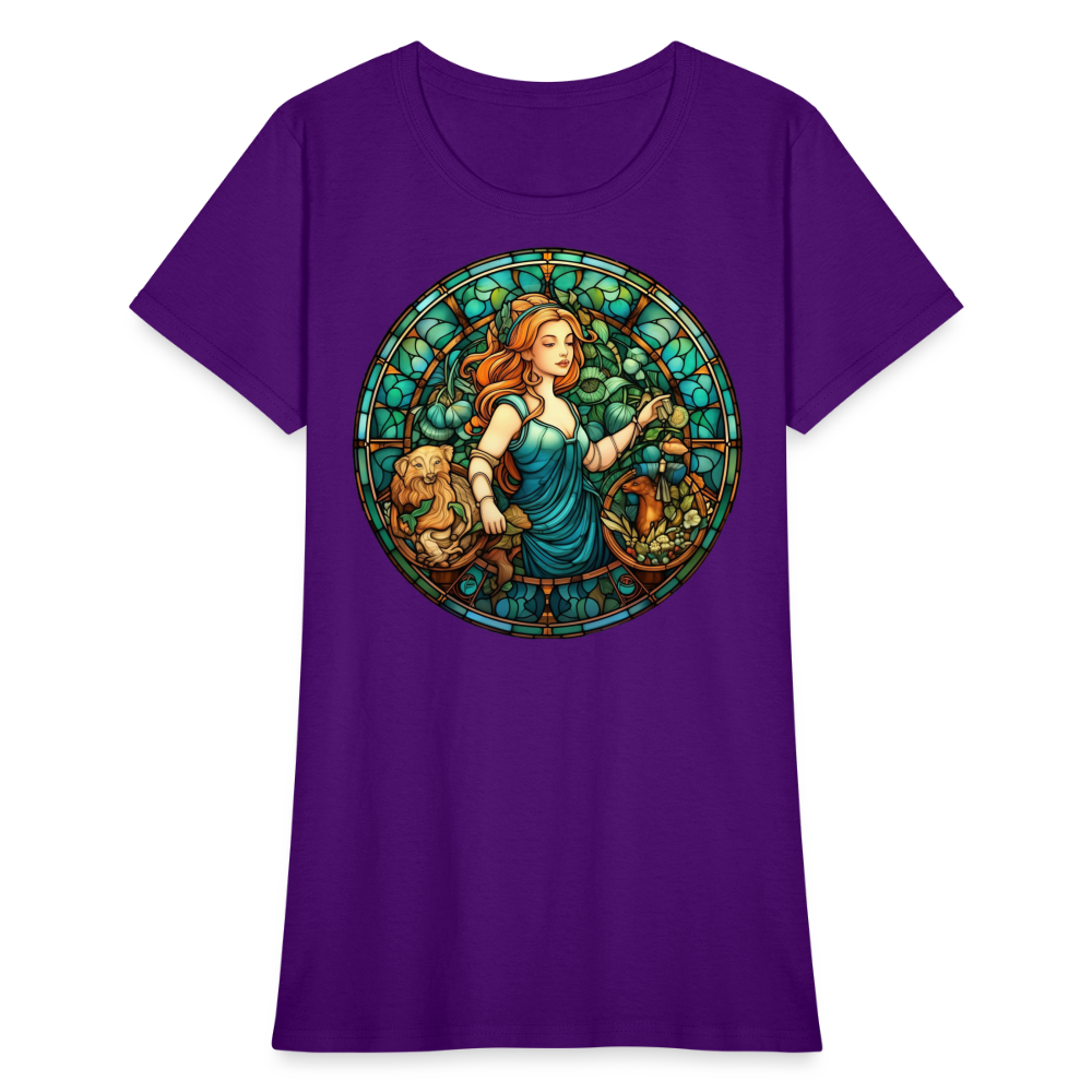 Women's Mosaic Virgo T-Shirt - purple