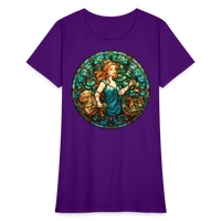 Thumbnail for Women's Mosaic Virgo T-Shirt - purple