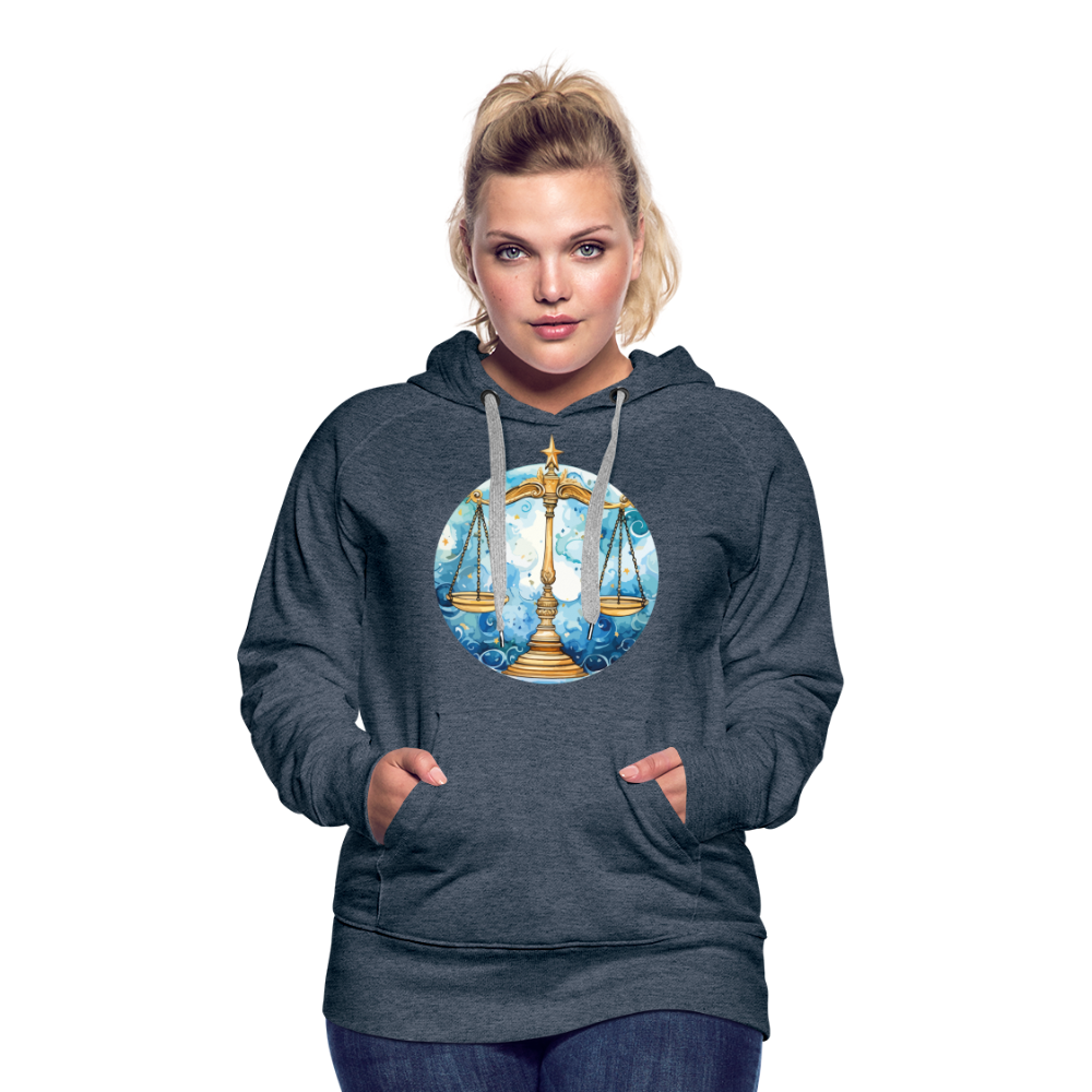 Women’s Mythical Libra Premium Hoodie - heather denim