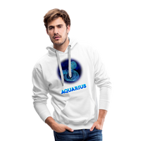 Thumbnail for Men’s Aquarius Premium Hoodie - white