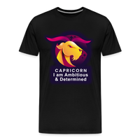 Thumbnail for Men's Glow Capricorn Premium T-Shirt - black