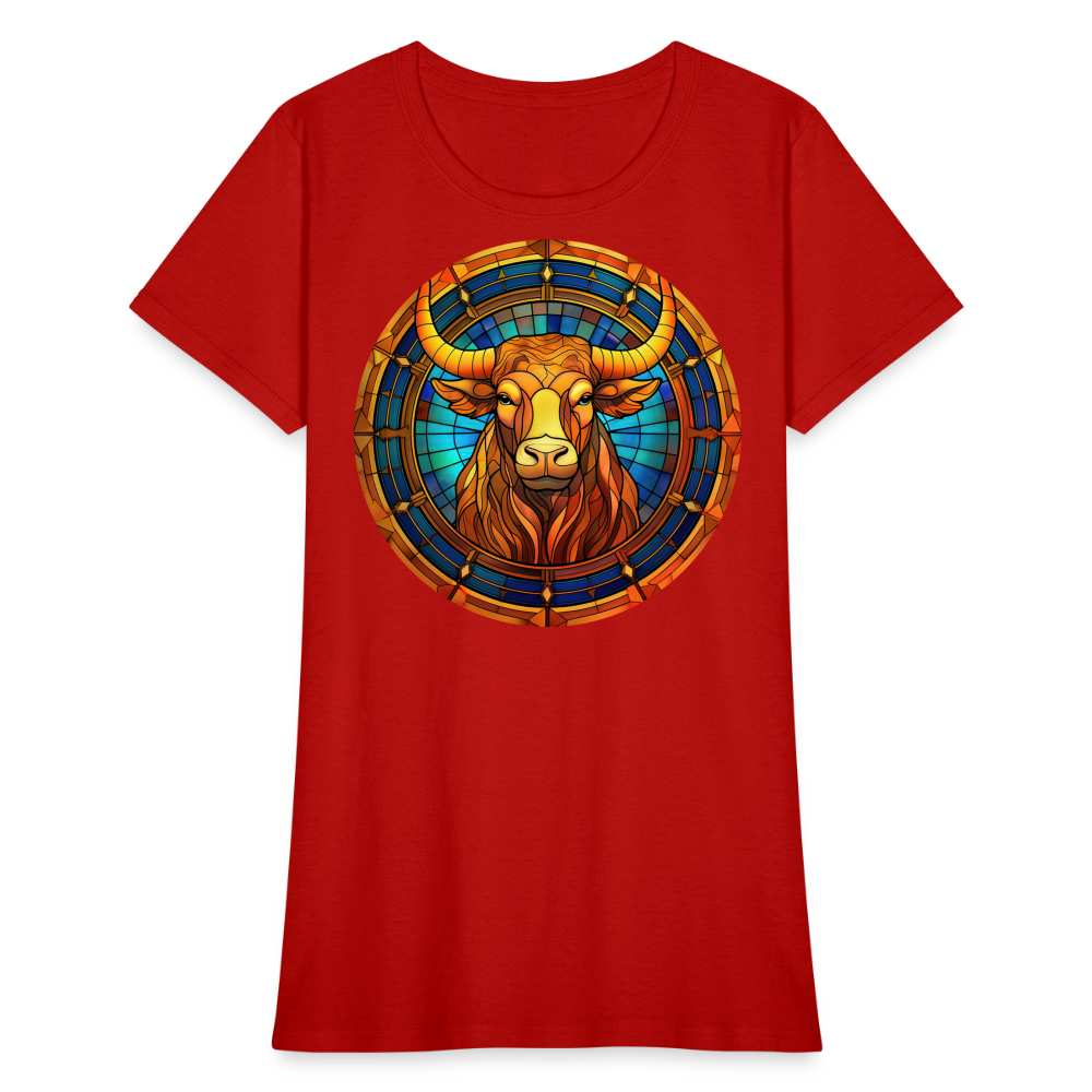 Women's Mosaic Taurus T-Shirt - red