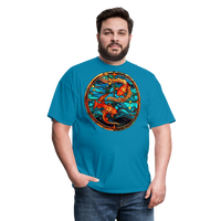 Thumbnail for Men's Mosaic Pisces Classic T-Shirt - turquoise