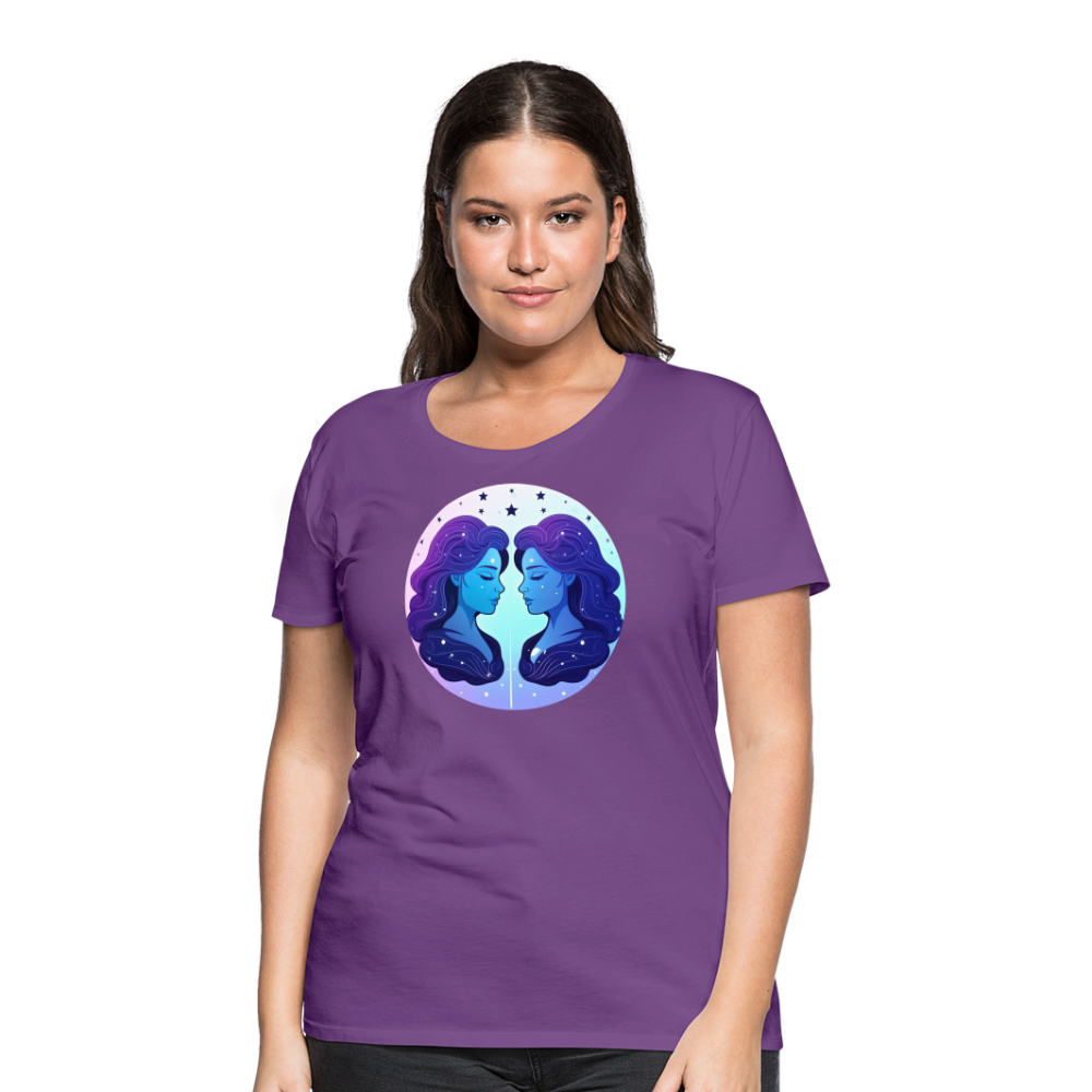 Women’s Magic Gemini Premium T-Shirt - purple