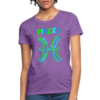 Thumbnail for Women's Power Words Pisces T-Shirt - purple heather