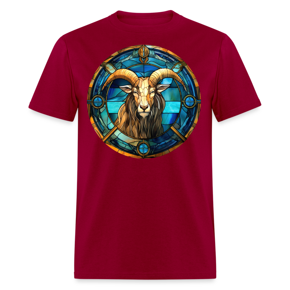 Men's Mosaic Capricorn Classic T-Shirt - dark red