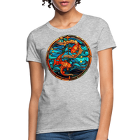 Thumbnail for Women's Mosaic Pisces T-Shirt - heather gray