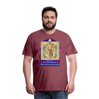 Thumbnail for Men's Mythical Virgo Premium T-Shirt - heather burgundy