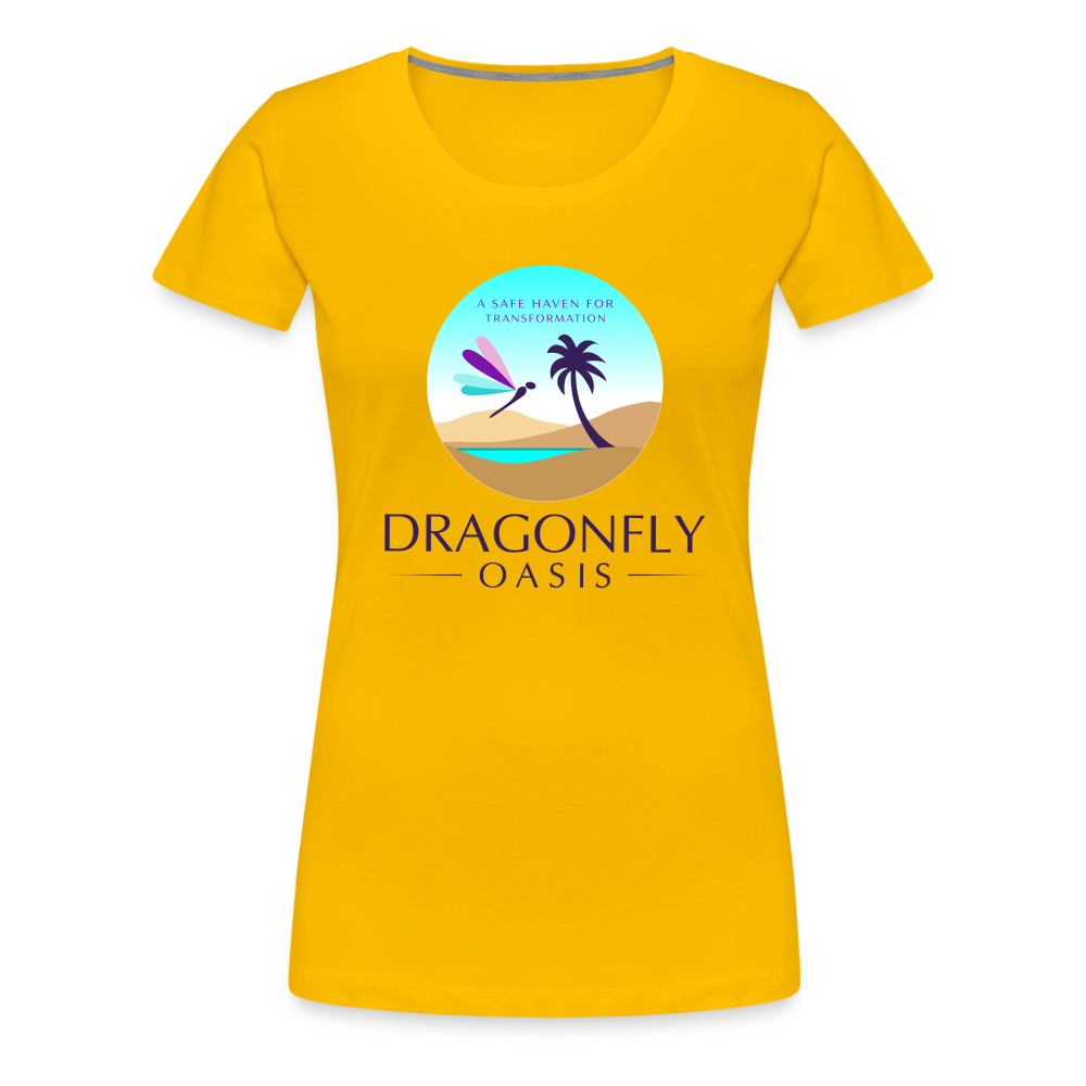 Women's Dragonfly Oasis V.1 Premium T-Shirt - sun yellow