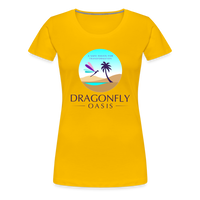 Thumbnail for Women's Dragonfly Oasis V.1 Premium T-Shirt - sun yellow