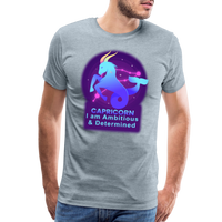 Thumbnail for Men's Neon Capricorn Premium T-Shirt - heather ice blue