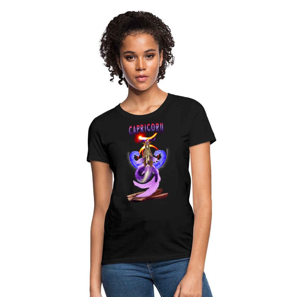 Astral Capricorn Women's T-Shirt - black