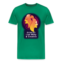 Thumbnail for Men's Glow Gemini Premium T-Shirt - kelly green