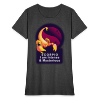 Thumbnail for Women's Glow Scorpio T-Shirt - heather black