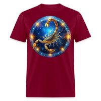 Thumbnail for Men's Mystic Scorpio Classic T-Shirt - burgundy