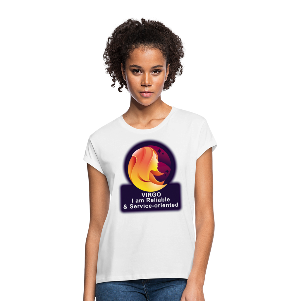 Women's Glow Virgo Relaxed Fit T-Shirt - white