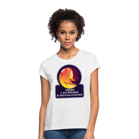 Thumbnail for Women's Glow Virgo Relaxed Fit T-Shirt - white