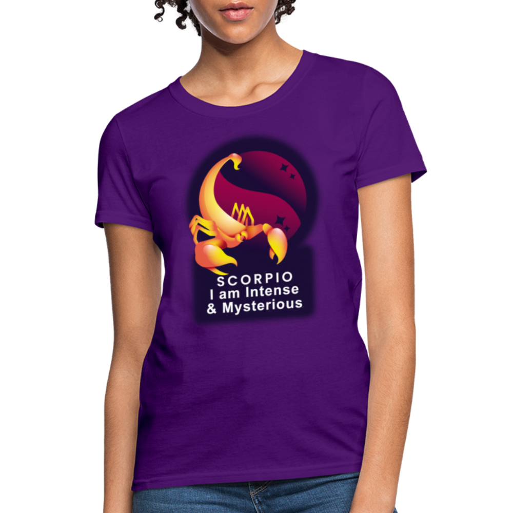 Women's Glow Scorpio T-Shirt - purple