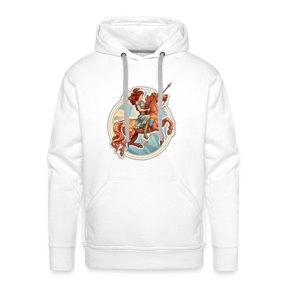 Men’s Symbol Sagittarius Premium Hoodie - white