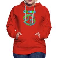 Thumbnail for Women's Power Words Cancer Premium Hoodie - red