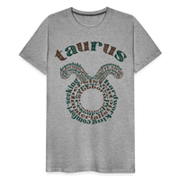 Thumbnail for Men's Power Words Taurus Premium T-Shirt - heather gray