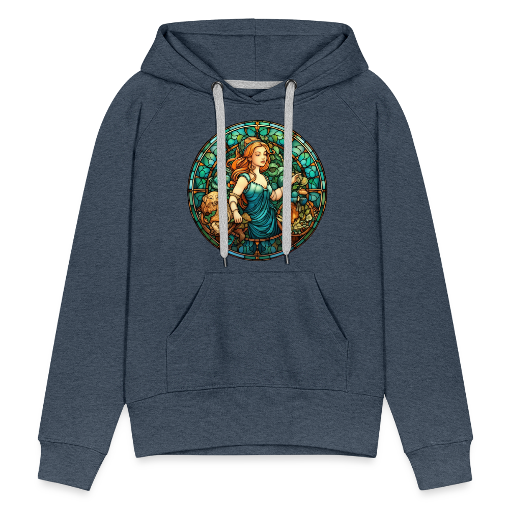 Women’s Mosaic Virgo Premium Hoodie - heather denim