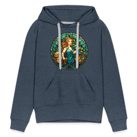 Thumbnail for Women’s Mosaic Virgo Premium Hoodie - heather denim