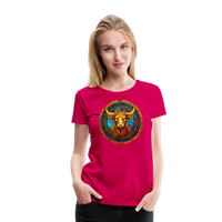 Thumbnail for Women’s Mosaic Taurus Premium T-Shirt - dark pink