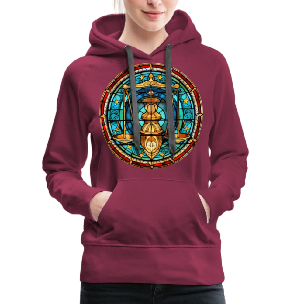 Women’s Mosaic Libra Premium Hoodie - burgundy