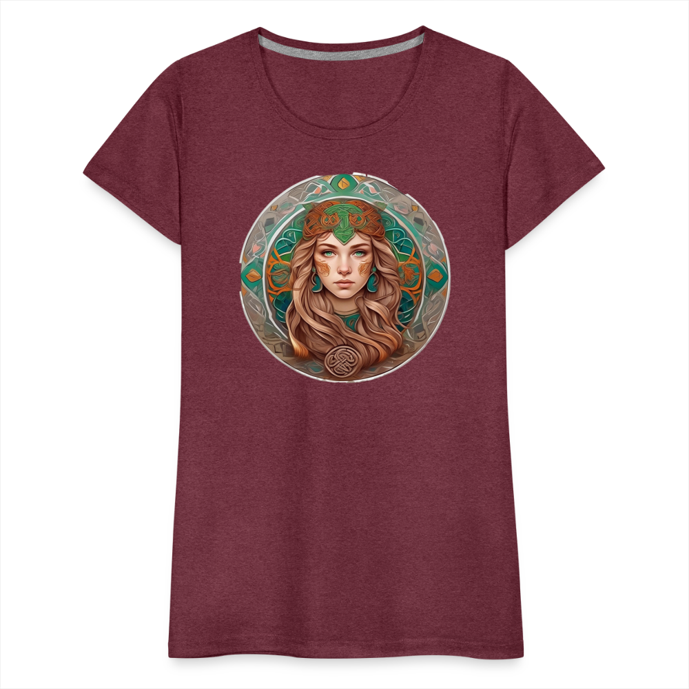 Women’s Mythical Virgo Premium T-Shirt - heather burgundy