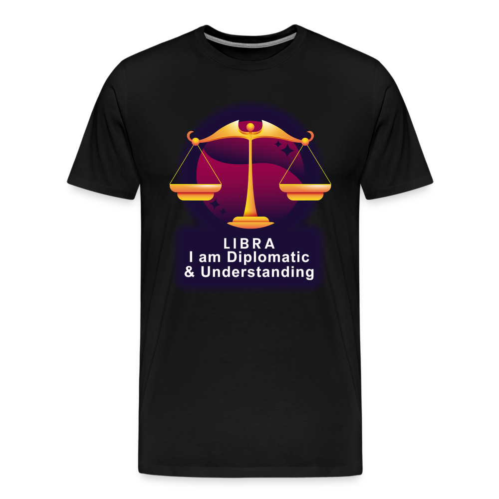 Men's Glow Libra Premium T-Shirt - black