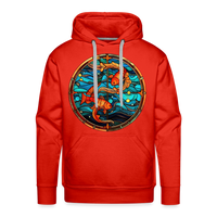 Thumbnail for Men’s Mosaic Pisces Premium Hoodie - red