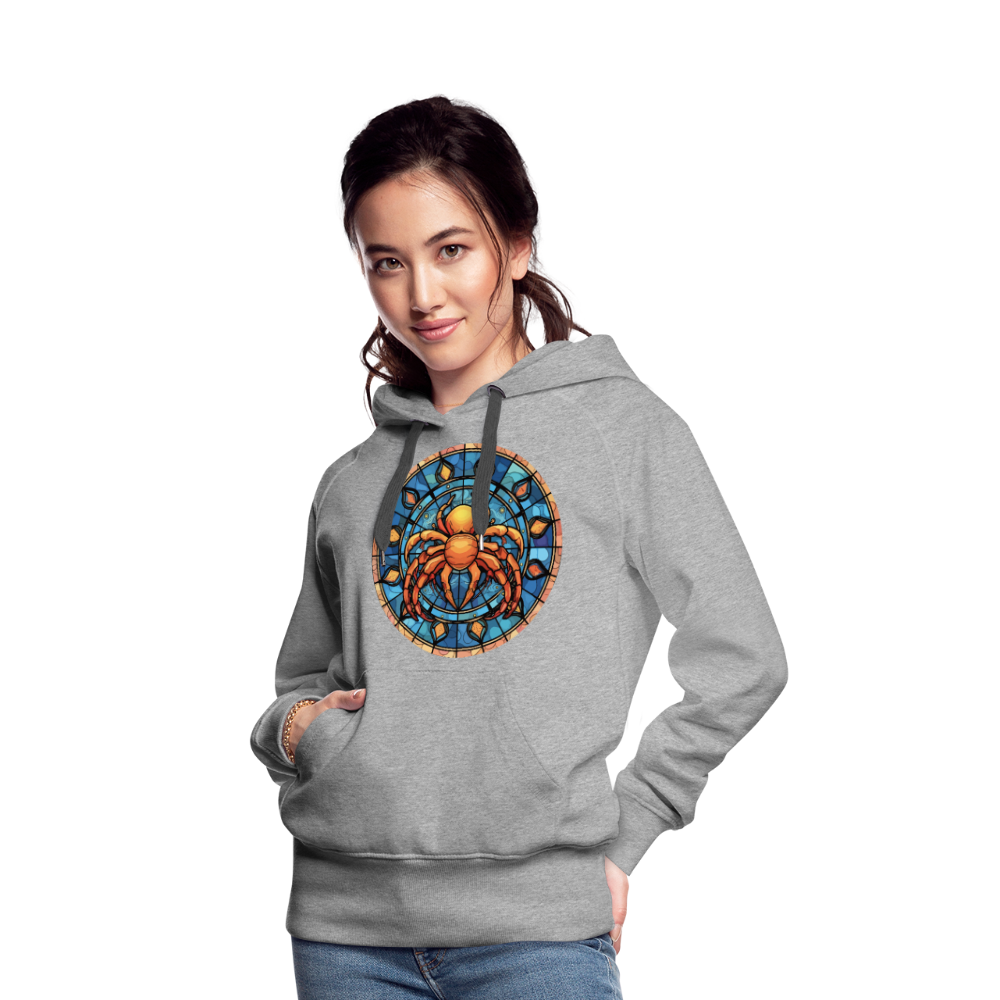 Women’s Mosaic Cancer Premium Hoodie - heather grey